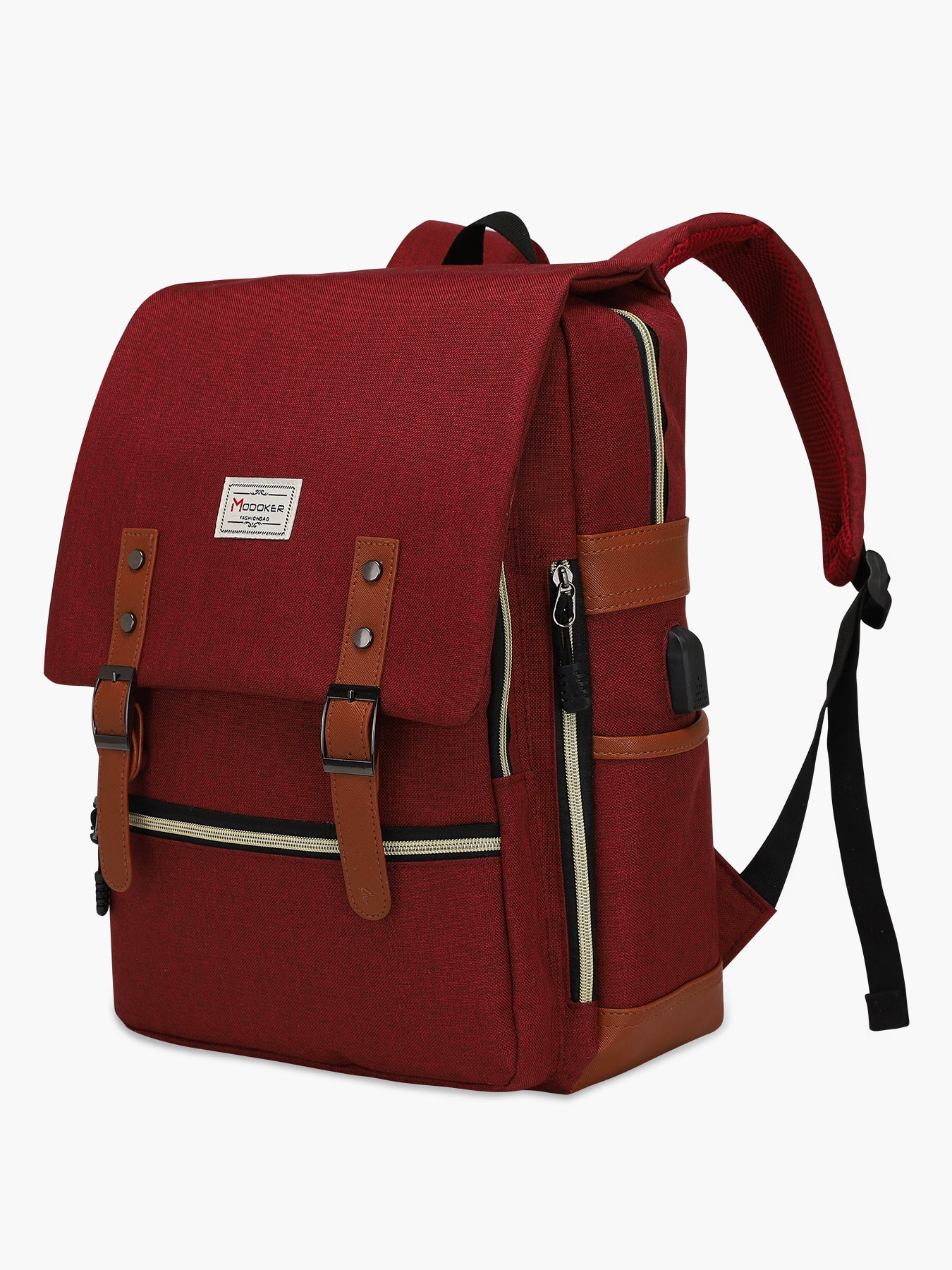 Modoker vintage 2025 laptop backpack