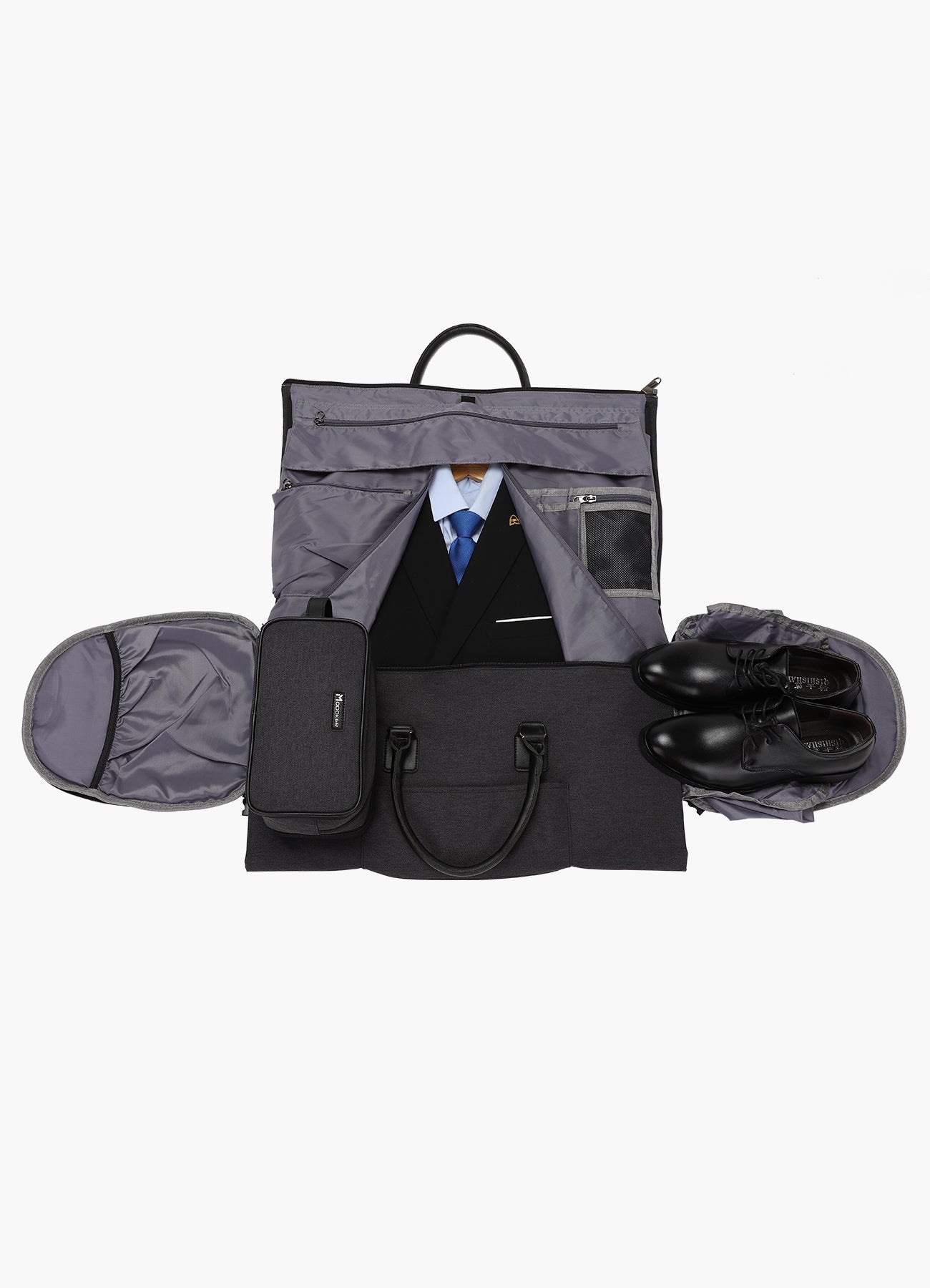Garment Bag for Travel With Toiletry Bag Convertible
